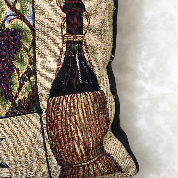 Tapestry style ‘WINE’ Pillow - Picture 5 of 8